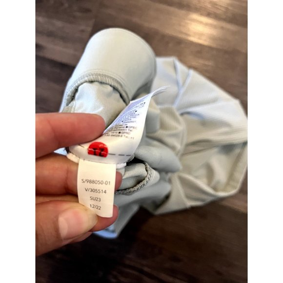 Athleta Brooklyn Textured Green City Striped Ankle Pants‎ Size 14 - Picture 7 of 7